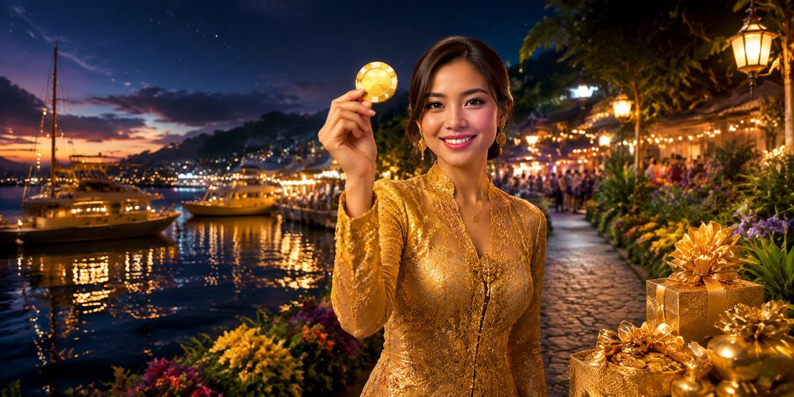 Pemain Malaysia berbaju kebaya menikmati bonus deposit istimewa platform 1776